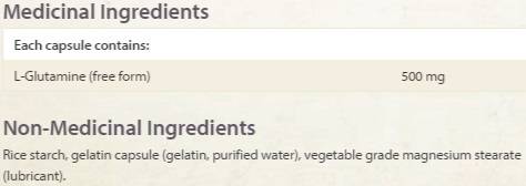 L-Glutamine 500 mg - 60 capsules - Nutra Best Europe