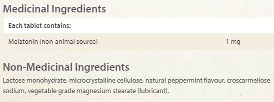 Melatonin 1 mg - 90 Sublingual tablets - Nutra Best Europe