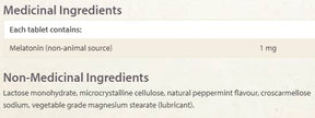 Melatonin 1 mg - 90 Sublingual tablets - Nutra Best Europe