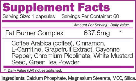 Fat Burner - 60 capsules - Nutra Best Europe