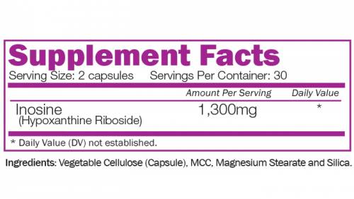 Inosine 1300 mg - 60 capsules - Nutra Best Europe