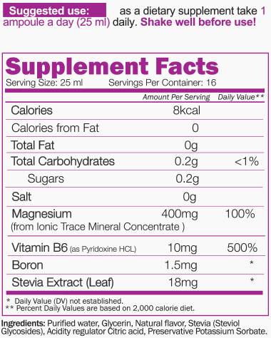 Ionic Magnesium - 20 x 25 ml - Nutra Best Europe