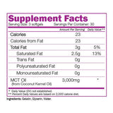 MCT Oil - 90 Gel Capsules - Nutra Best Europe