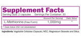 L-Methionine 1000 mg 60 capsules - Nutra Best Europe