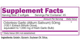 Odorless Garlic - 90 Gel capsules - Nutra Best Europe
