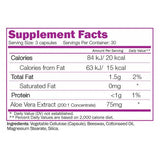 Super Aloe Vera (Extract 200:1 Concentrate) 90 capsules - Nutra Best Europe