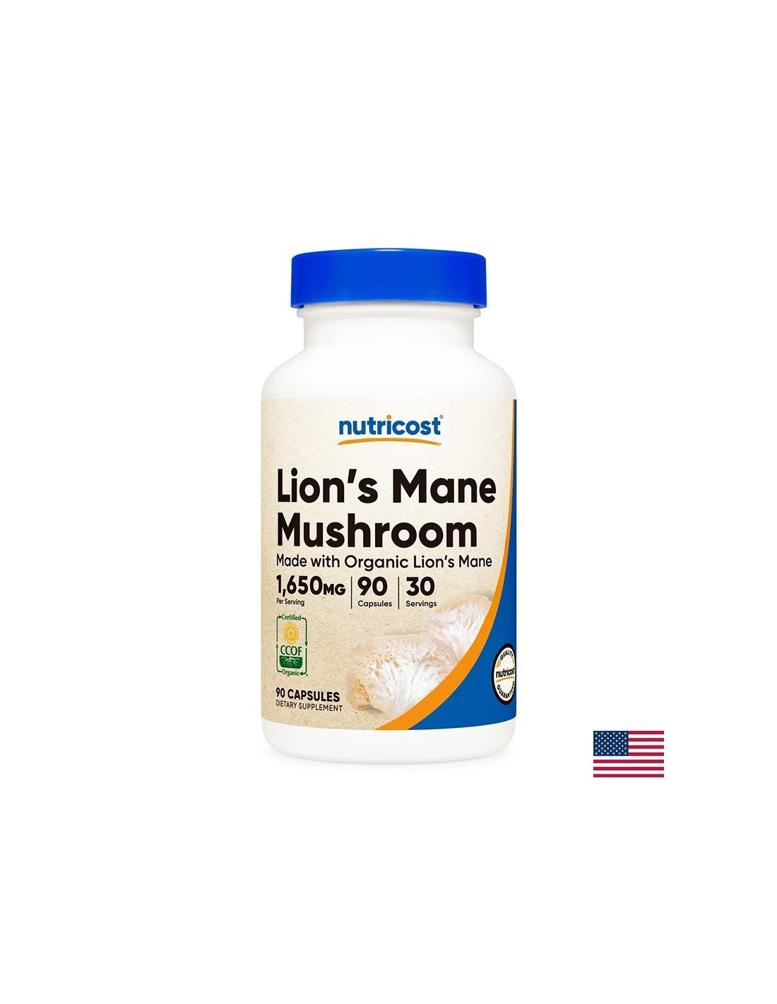 Nerve and brain function - Lion's Mane - Lion's Mane, 90 capsules - Nutra Best Europe