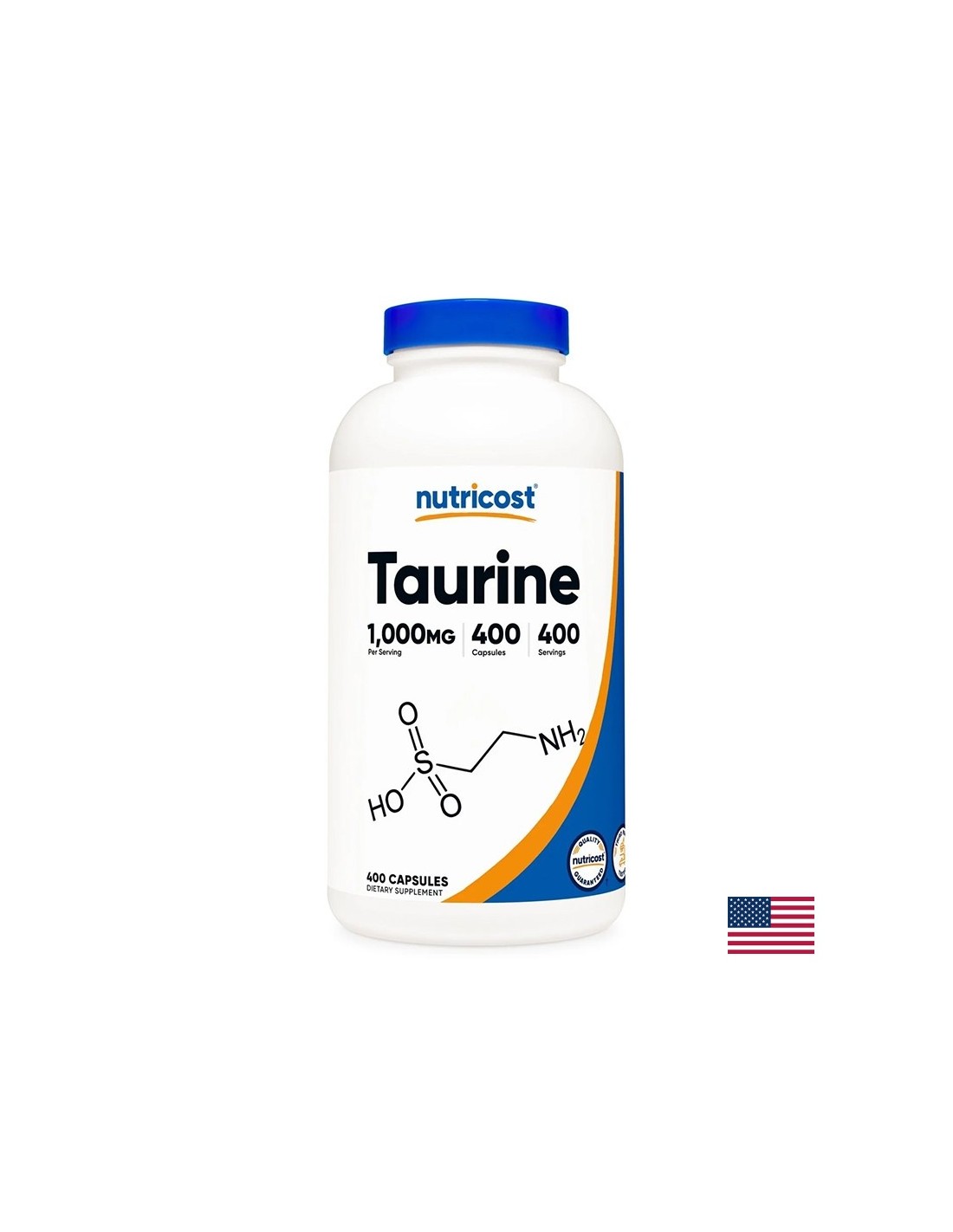 Nerve and brain function - Taurine, 1000 mg/ 400 capsules - Nutra Best Europe