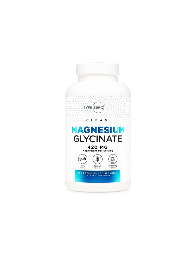 Nervous and cardiovascular system - Magnesium (glycinate) Type Zero™, 180 capsules - Nutra Best Europe
