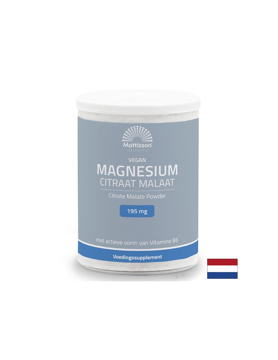 Nervous and cardiovascular systems - Magnesium (citrate, malate) vegan + vitamin B6, 125 g powder - Nutra Best Europe