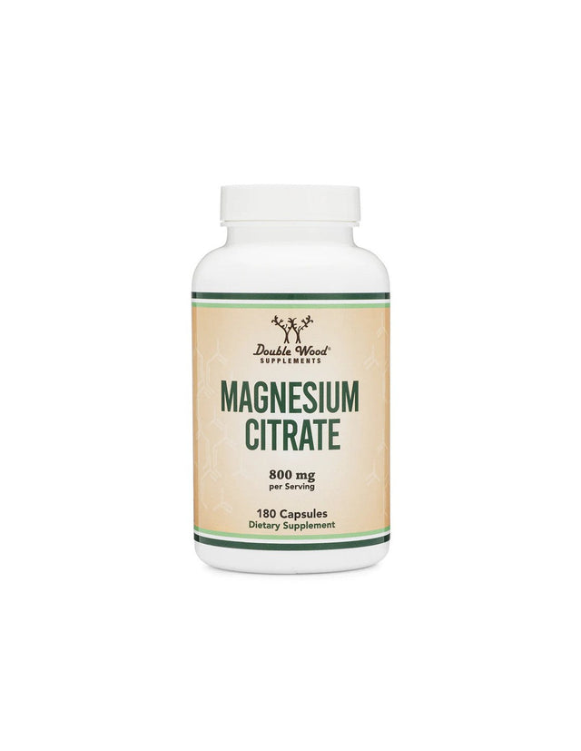 Nervous system and muscles - Magnesium Citrate Magnesium (citrate), 180 capsules Double Wood - Nutra Best Europe