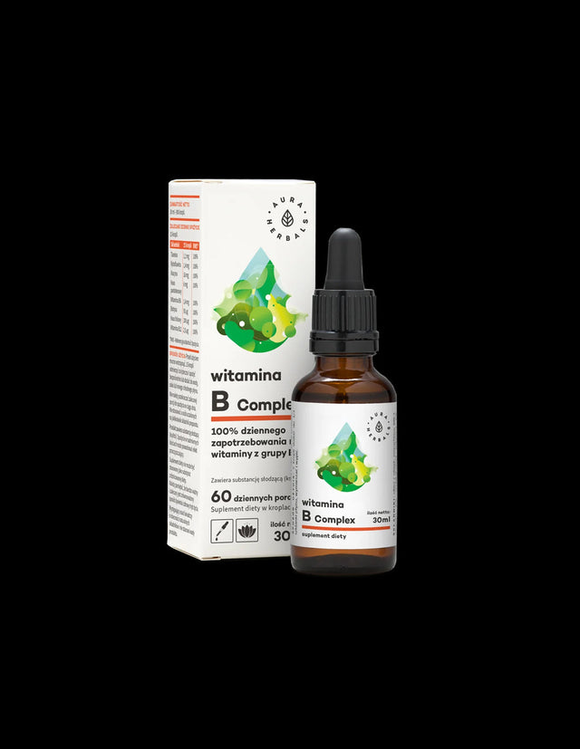 Nervous system - Vitamin B complex, 30 ml drops Aura Herbals - Nutra Best Europe