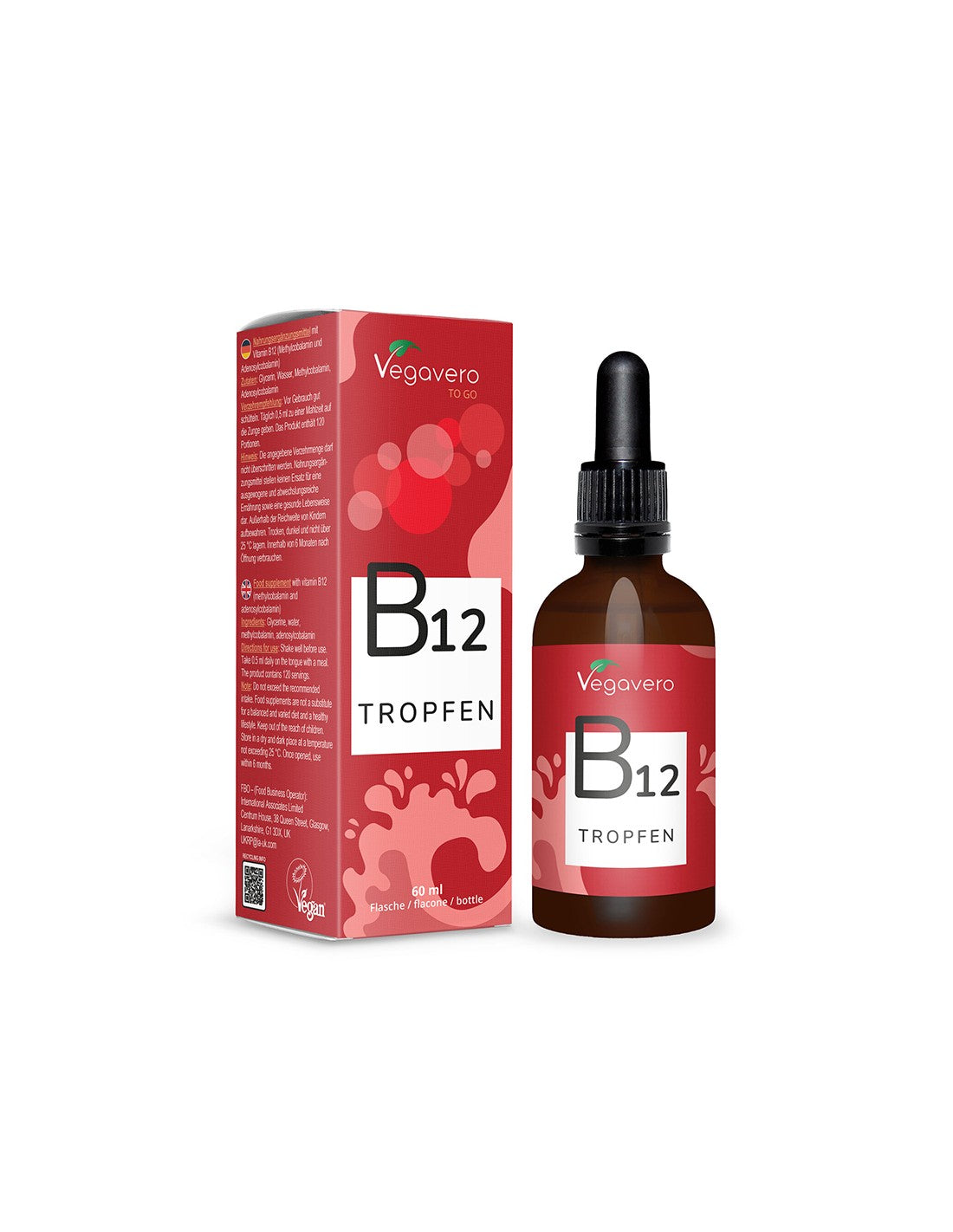 Nervous system - Vitamin B12, 500 µg x 60 ml - Nutra Best Europe