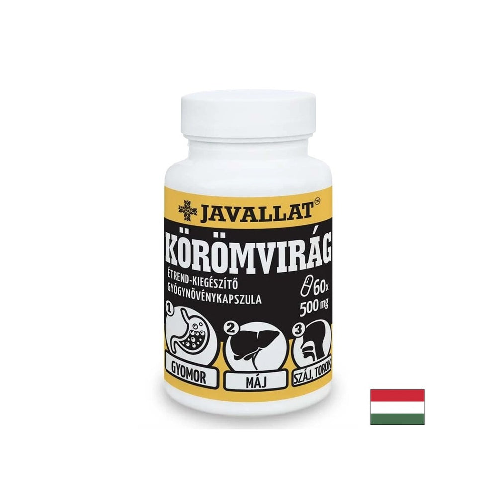 Liver and Gastrointestinal Health - Calendula (flower), 500 mg x 60 capsules - Nutra Best Europe