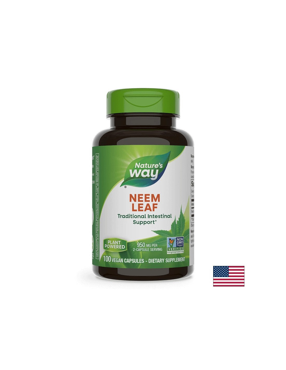 Neem Leaf 475 mg - 100 capsules - Nutra Best Europe