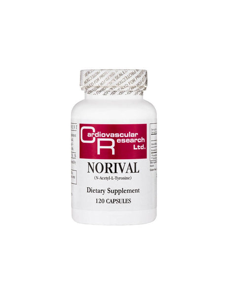 Brain function, motivation, emotional health - Norival - formula with vitamin B6 & N-acetyl-L-Tyrosine, 120 capsules - Nutra Best Europe