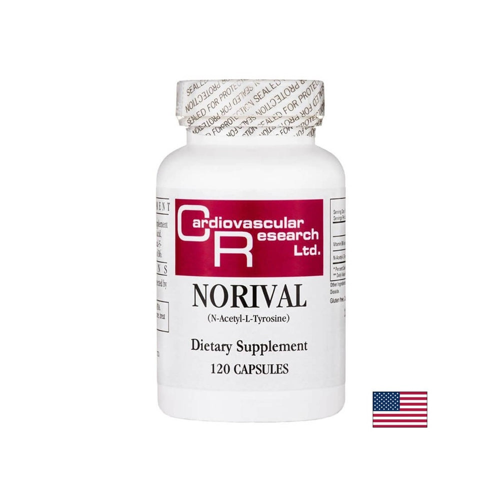 Brain function, motivation, emotional health - Norival - formula with vitamin B6 & N-acetyl-L-Tyrosine, 120 capsules - Nutra Best Europe