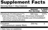 Tri-Chromium 500 mcg + Cinnamon - 90 capsules - Nutra Best Europe