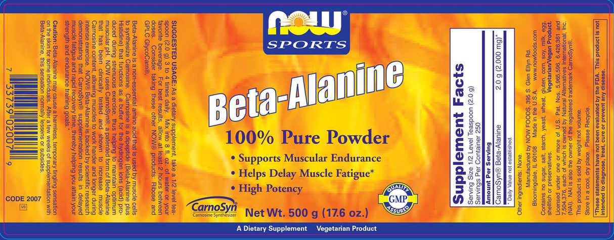 Beta Alanine | CarnoSyn® - 500 grams - Nutra Best Europe