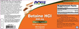Betaine HCl 648 mg - 120 capsules - Nutra Best Europe