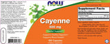 Cayenne 500 mg - 100 capsules - Nutra Best Europe