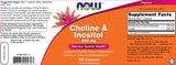 Choline & Inositol 500 mg - 100 capsules - Nutra Best Europe