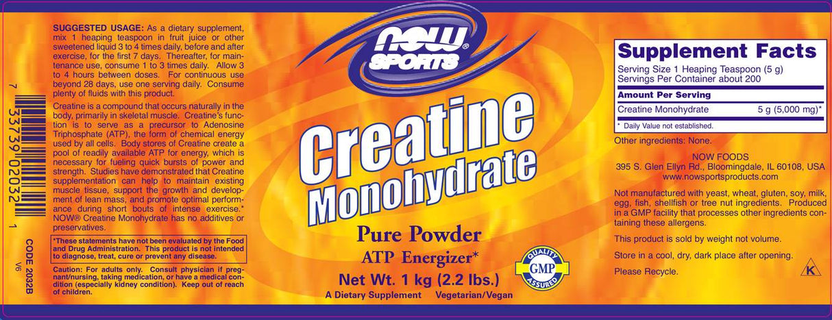 Creatine Powder - 1000 grams - Nutra Best Europe