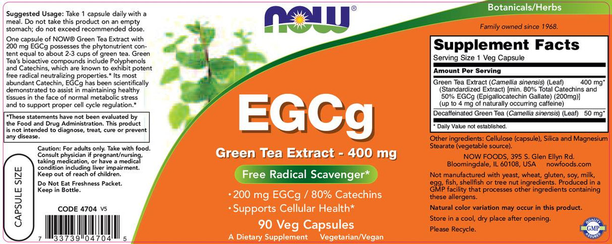 EGCG / Green Tea Extract 400 mg - 90 capsules - Nutra Best Europe