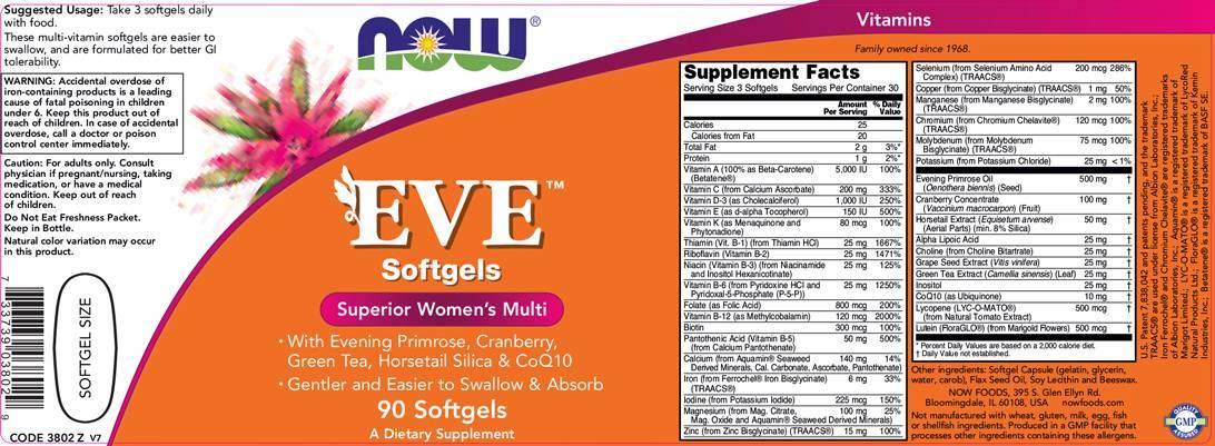 EVE Woman's Multi - 30 Gel capsules - Nutra Best Europe