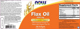 Flax Oil Organic 1000 mg - 100 Gel capsules - Nutra Best Europe