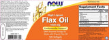 Flax Oil (High Lignan) 1000 mg - 120 Gel capsules - Nutra Best Europe