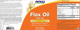 Flax Oil Organic 1000 mg - 100 Gel capsules - Nutra Best Europe