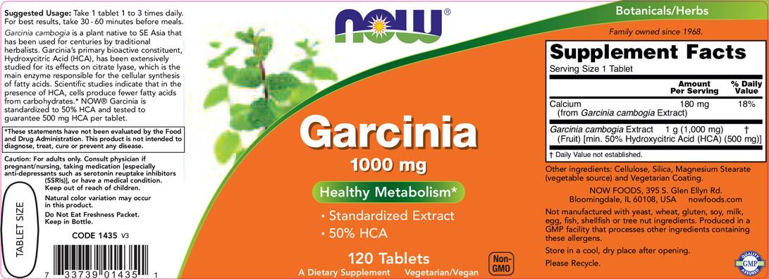 Garcinia 1000 mg - 120 Tablets - Nutra Best Europe