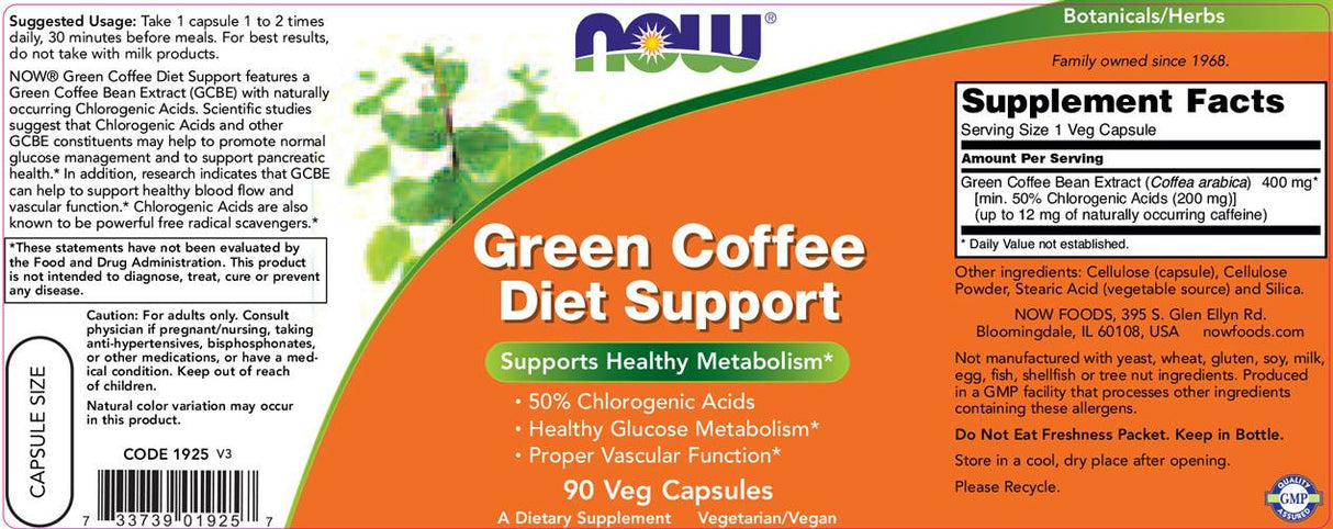 Green Coffee Diet Support - 90 capsules - Nutra Best Europe