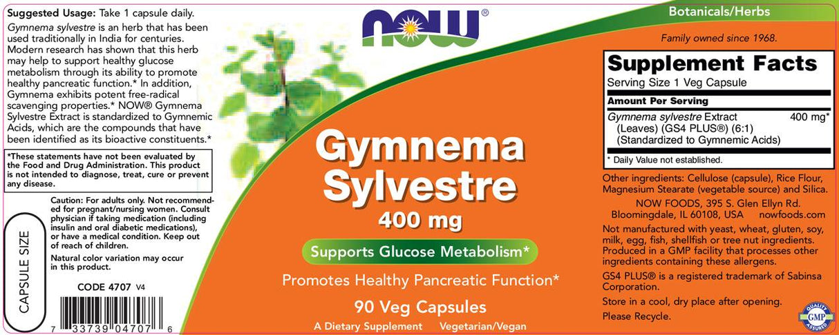Gymnema Sylvestre 400 mg - 90 capsules - Nutra Best Europe