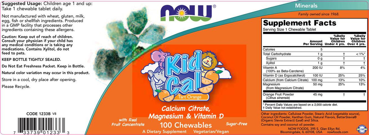 Kid Cal - Mag - 100 Chewable Tablets - Nutra Best Europe