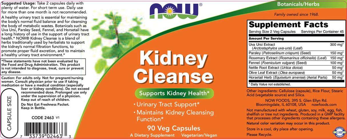 Kidney Cleanse - 90 capsules - Nutra Best Europe