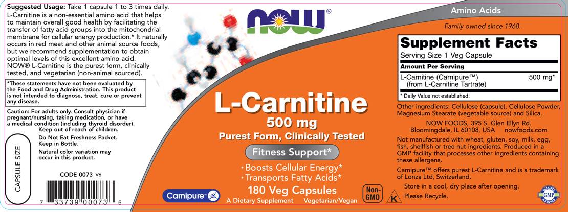 L-Carnitine 500 mg | Carnipure® - 180 capsules - Nutra Best Europe