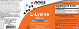 L-Lysine 500 mg - 250 Tablets - Nutra Best Europe