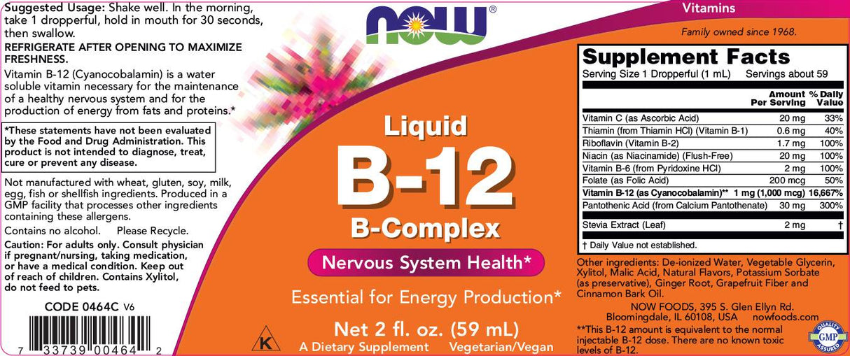 Liquid Vitamin B-12 - 237 ml - Nutra Best Europe