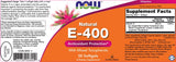 Vitamin E-400 IU MT - 100 Gel capsules - Nutra Best Europe