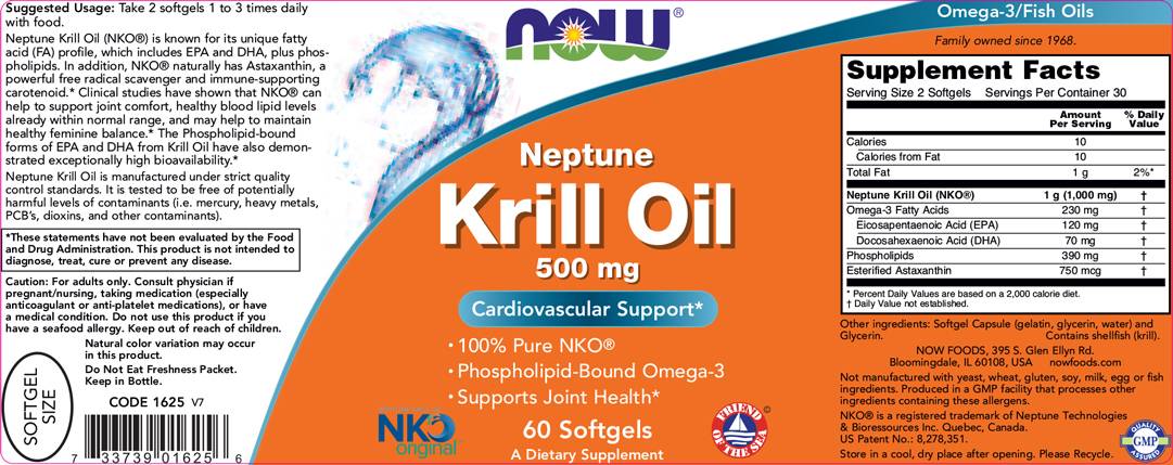Neptune Krill Oil 500 mg - 120 Gel capsules - Nutra Best Europe