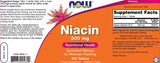 Niacin 500 mg - 100 Tablets - Nutra Best Europe