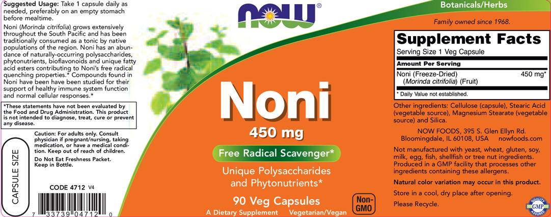 Noni 450 mg - 90 capsules - Nutra Best Europe