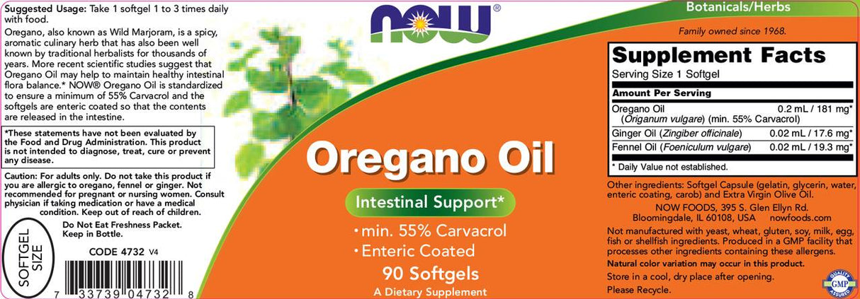 Oregano Oil - 90 Gel capsules - Nutra Best Europe