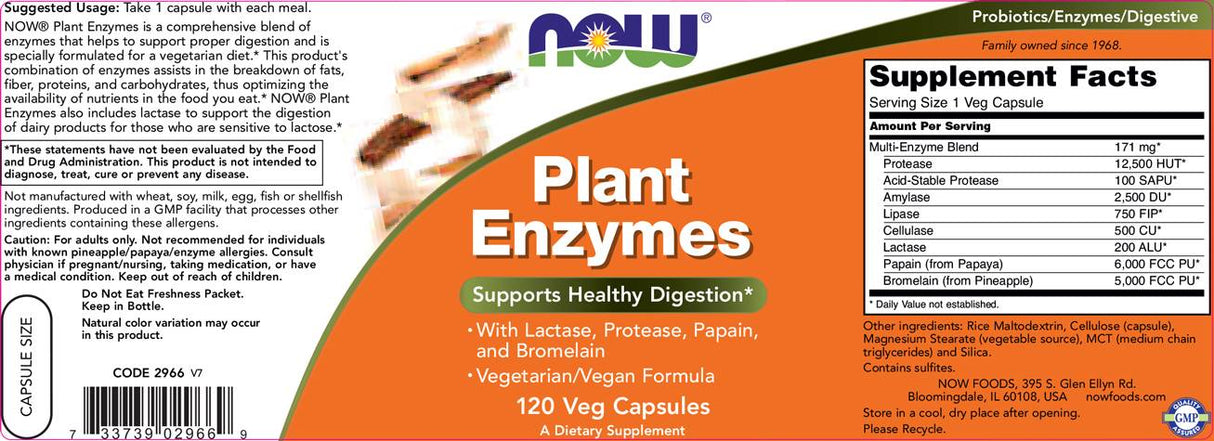 Plant Enzymes - 240 capsules - Nutra Best Europe