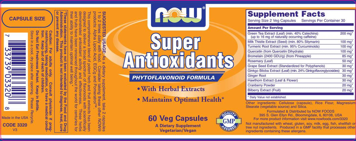 Super Antioxidants - 120 capsules - Nutra Best Europe