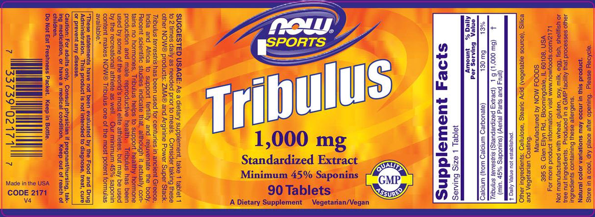 Tribulus 1000 mg - 90 Tablets - Nutra Best Europe