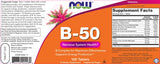 Vitamin B-50 [100 Tablets, 100 Doses] - Nutra Best Europe