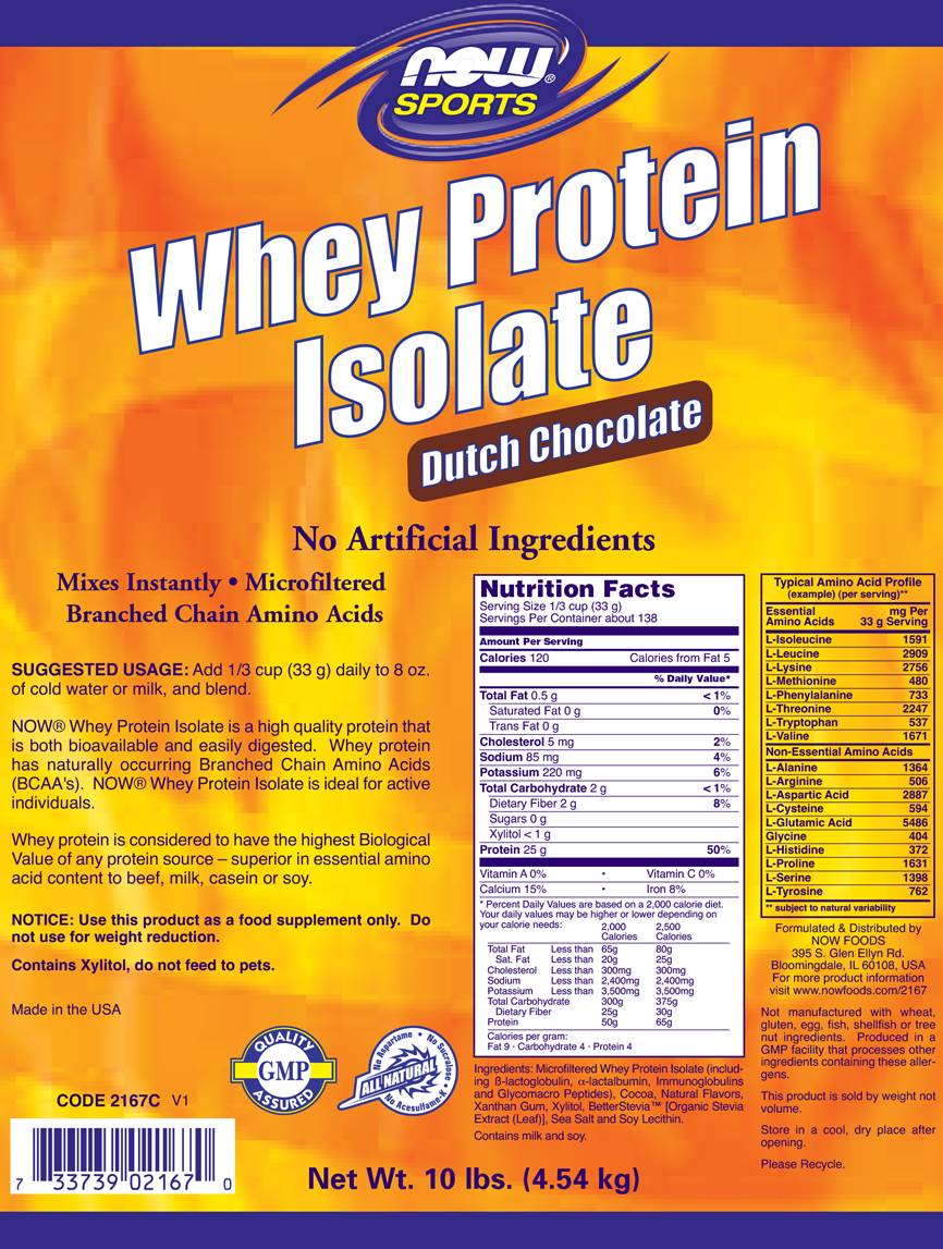Whey Protein Isolate - 4536 grams - Nutra Best Europe